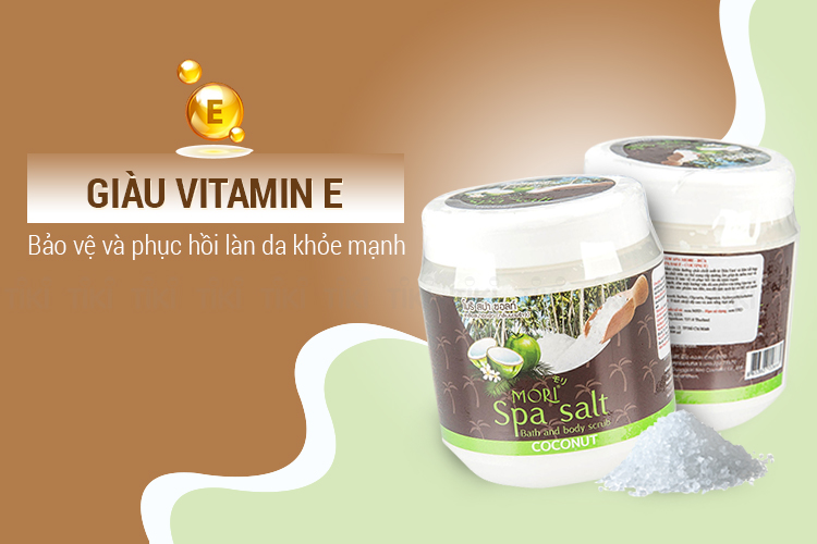 Muối tắm spa Mori Salt dừa