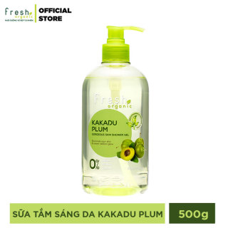 Gel tắm Fresh Organic Sáng da rạng rỡ chiết xuất Mận kakadu hữu cơ 500g thumbnail