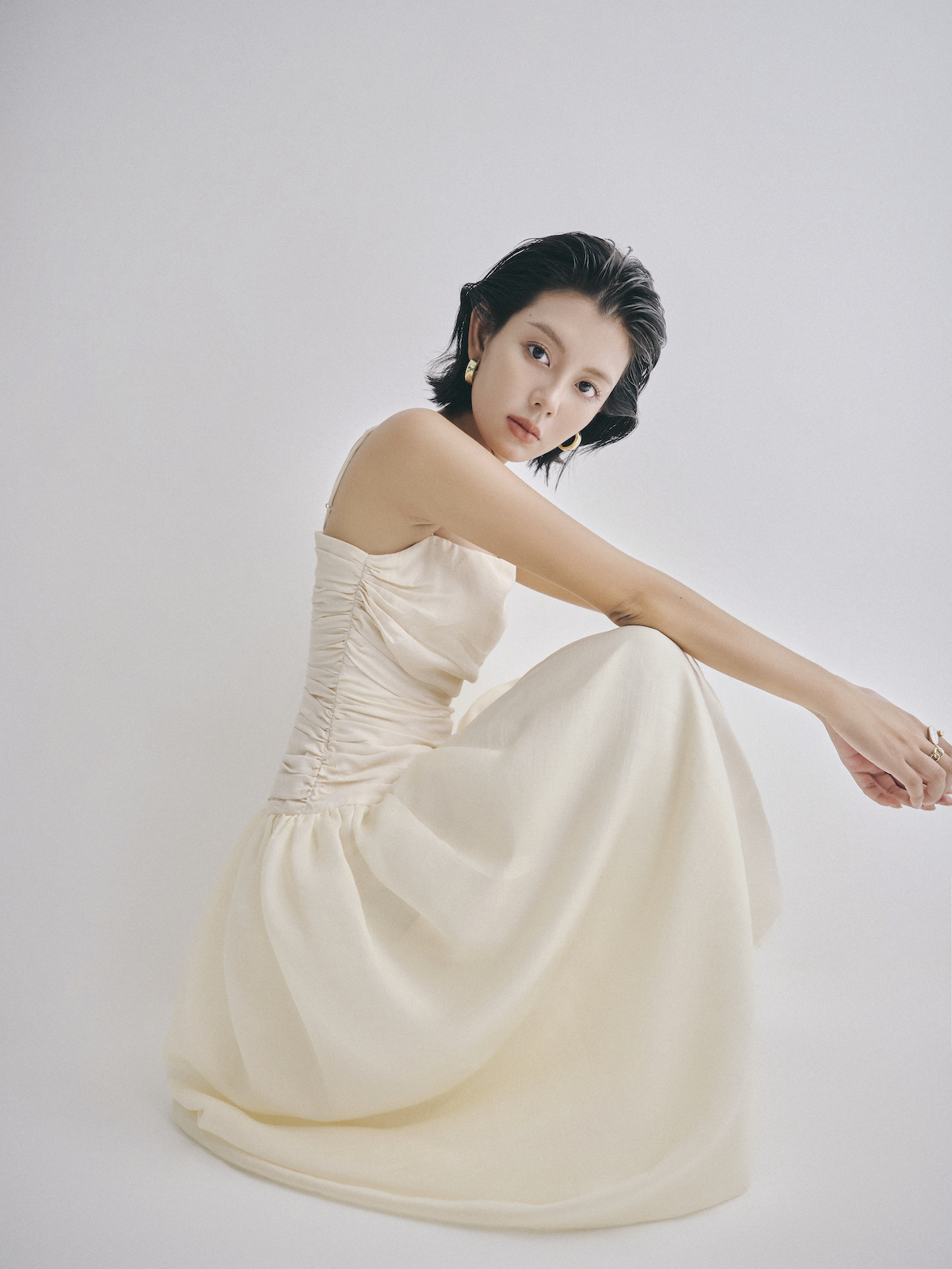 Đầm dài tùng gập - Thea Dress