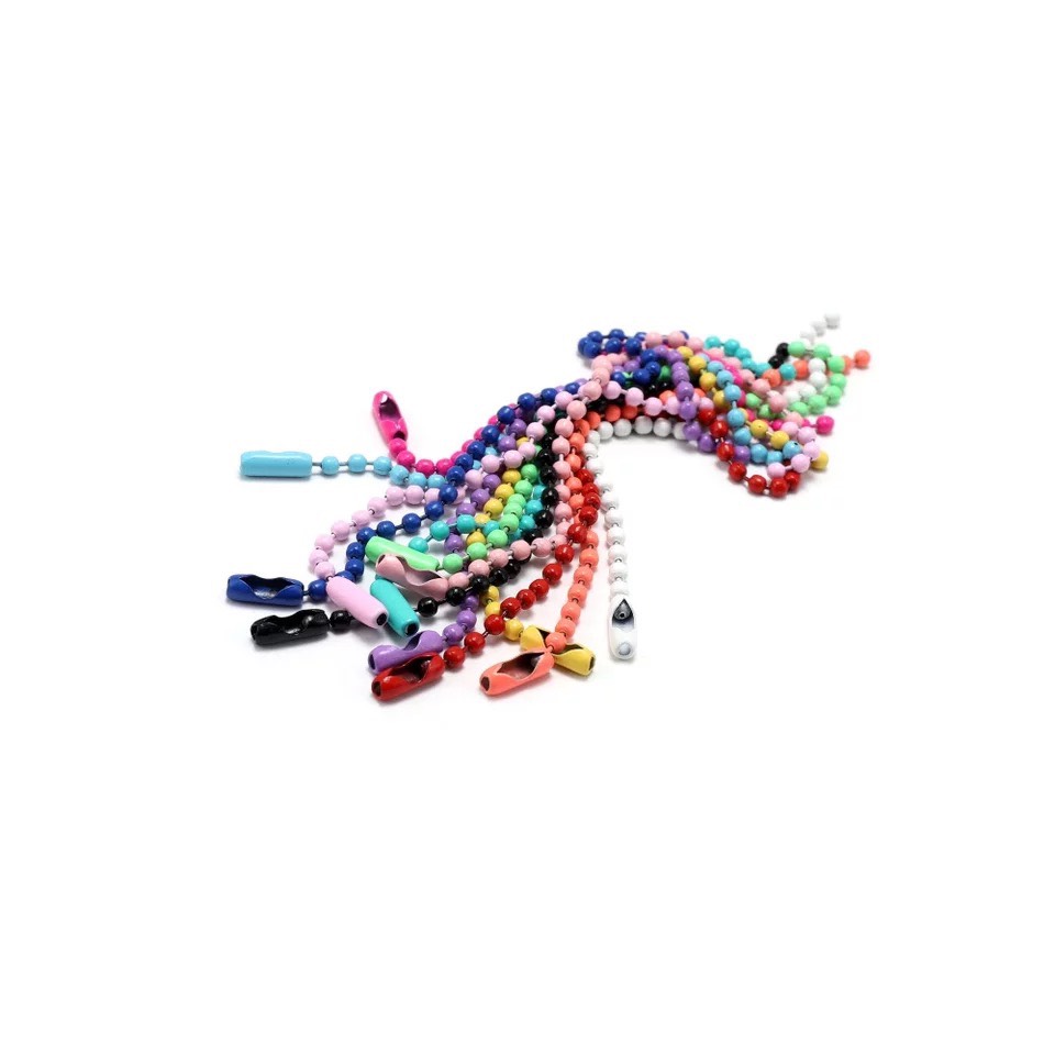 (Set 10) Móc Khóa Bi, Xích Bi Gắn Chìa Khóa Handmade