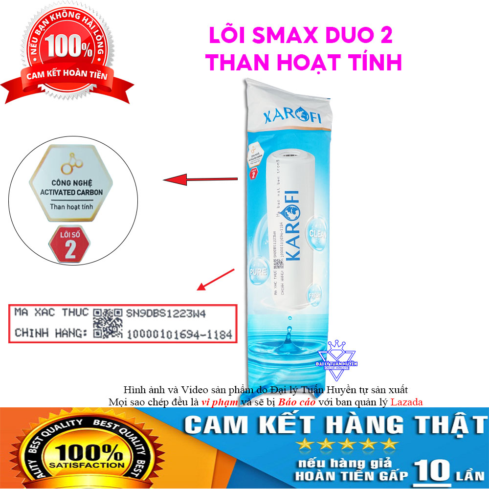 Lõi lọc nước số 2 Karofi chính hãng.