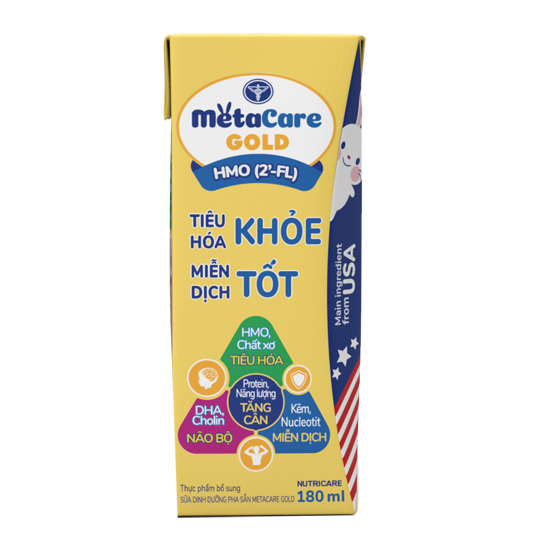 Thùng sữa bột pha sẵn Nutricare Metacare OPTI GOLD (180ml x 48 hộp)
