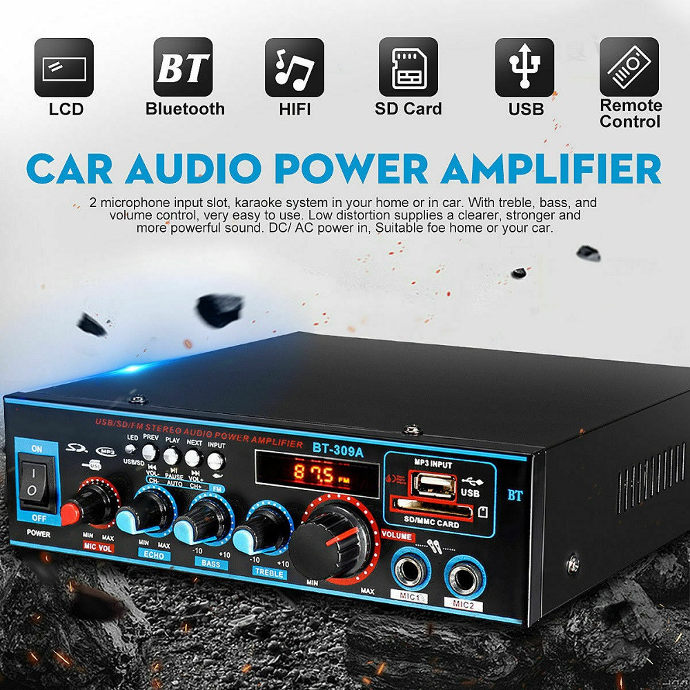 AMPLY MINI KARAOKE BLUETOOTH TELI BT-309A NGUỒN AC / DC
