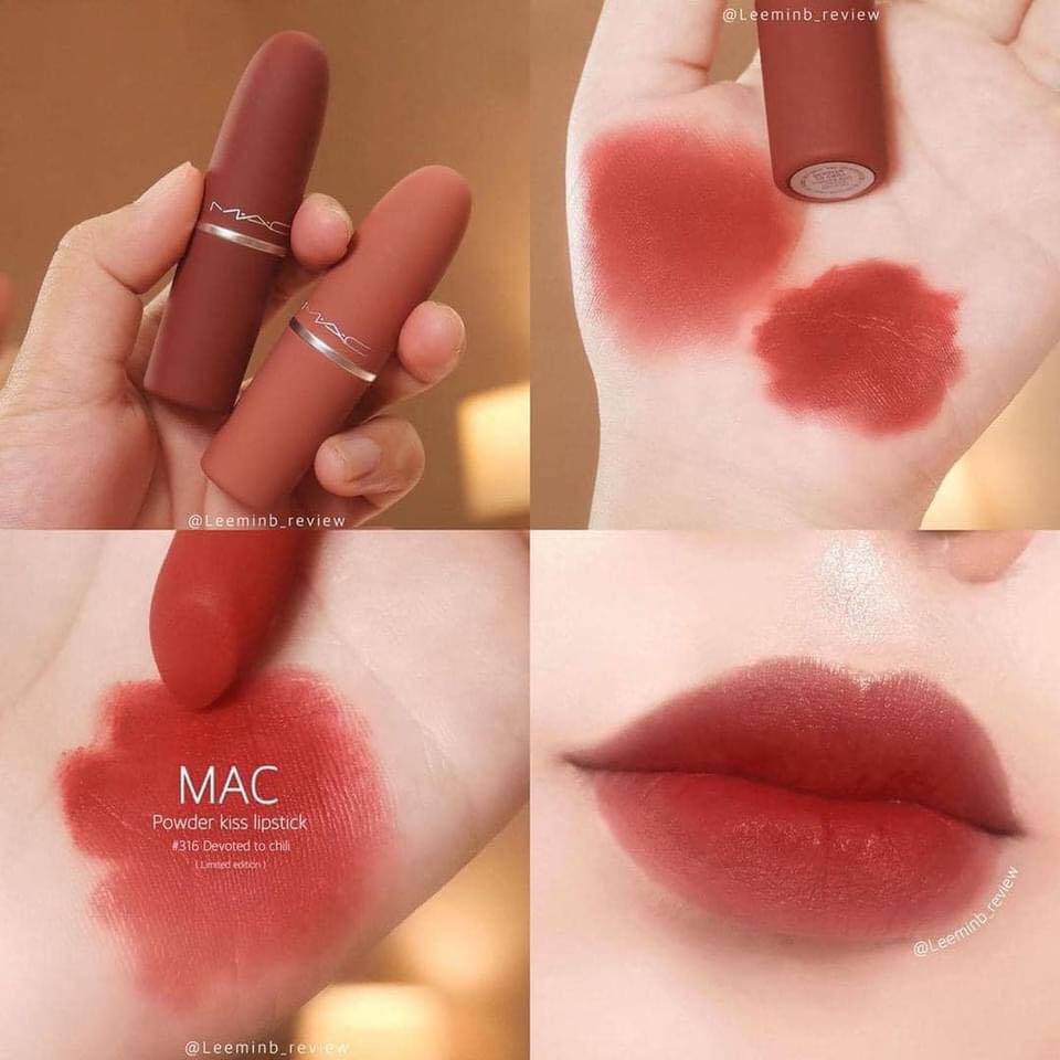 Set son maac showstopper powder kiss lipstick kit - có tách set