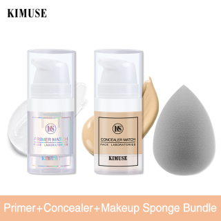 KIMUSE Concealer +Primer + Sponge Blender 3PCS SET thumbnail