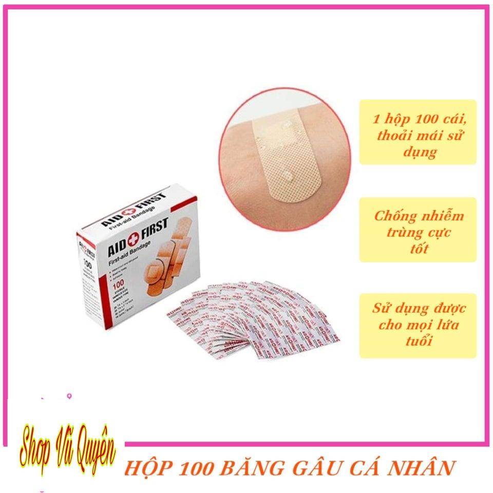 Hộp 100 băng gâu cá nhân