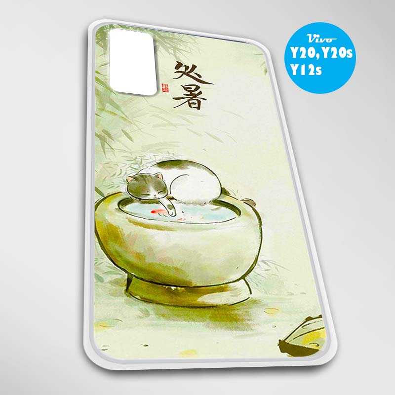 [HCM]Ốp lưng dành cho Vivo Y20 Vivo Y20s Vivo Y12s mẫu Mèo và lu nước