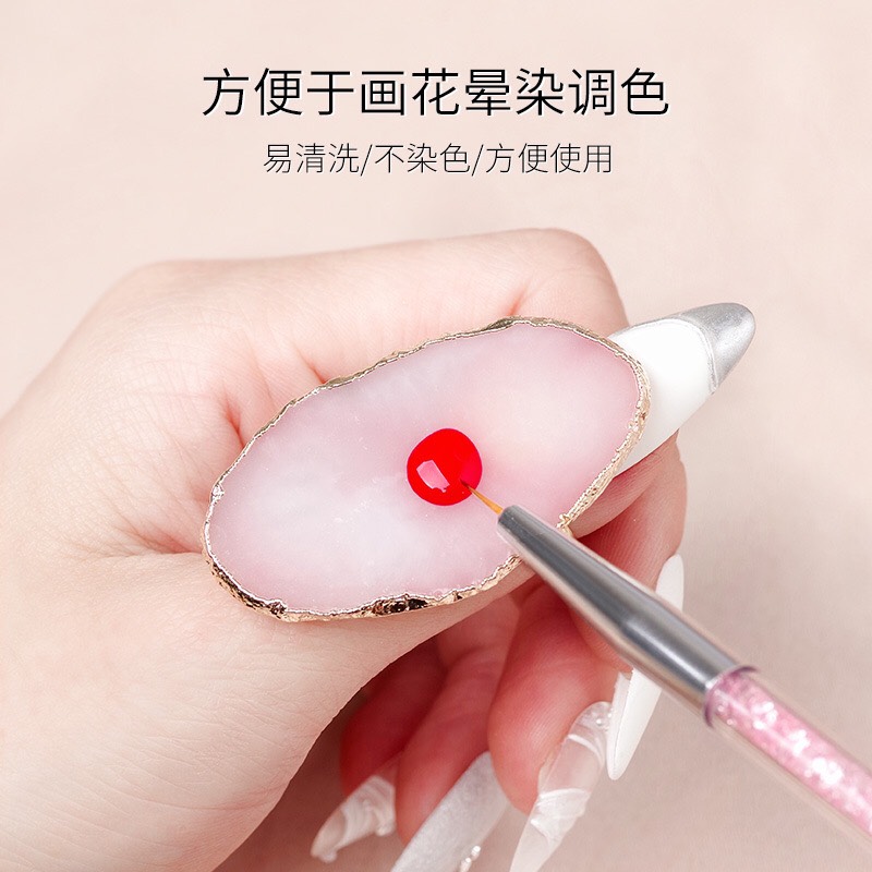nhẫn pha màu nail