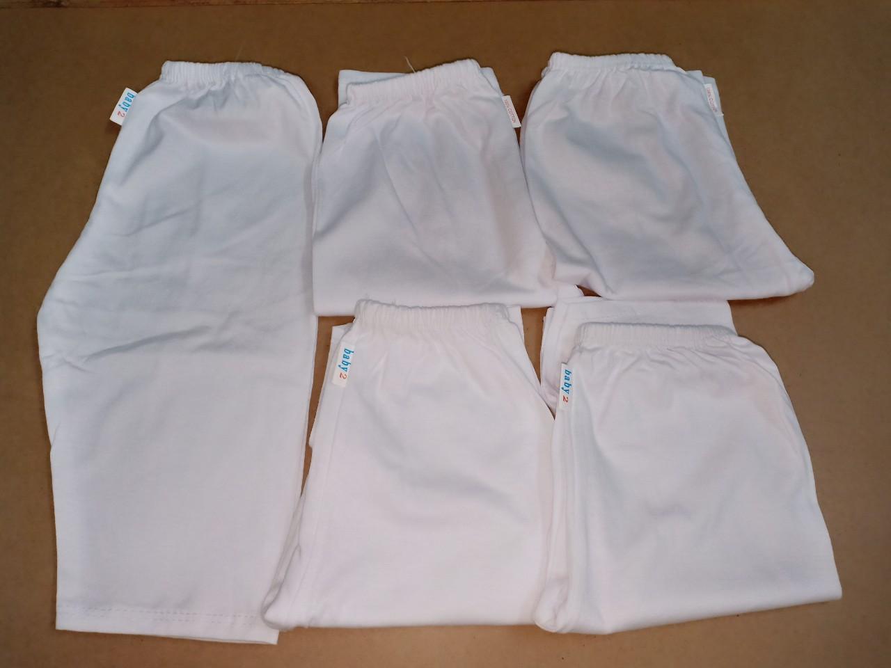 COMBO 10 QUẦN DÀI TRẮNG CHO BÉ (ĐỦ SIZE TỪ 1 ĐẾN 15)