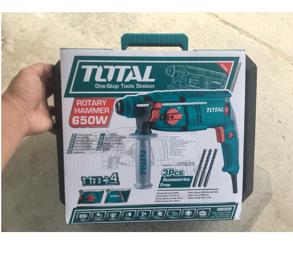 Máy khoan đục (3 chức năng) 650W Total TH306226