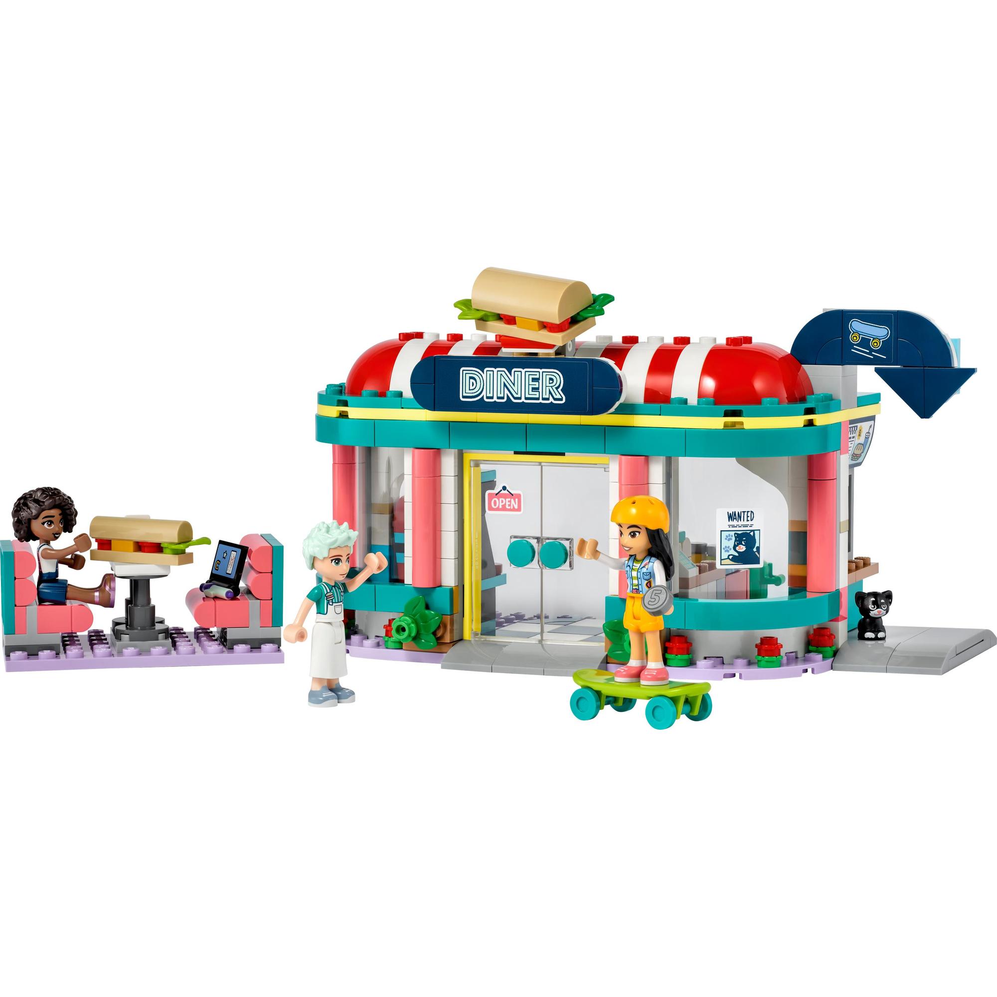 LEGO Friends 41728 Đồ chơi lắp ráp Nhà Hàng Trung Tâm Thành Phố HeartLake (346 Chi Tiết)