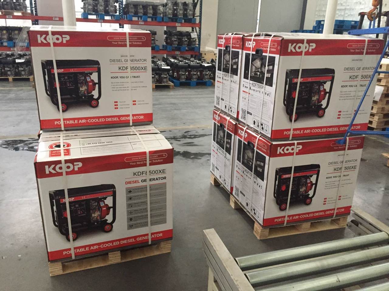 Máy Phát Điện Chạy Dầu 6.5kVA Koop KDF8500XE