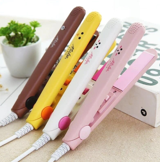 Portable Mini hair straighteners make time Compact