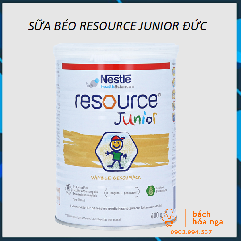 Sữa béo resource junior đức hỗ trợ tăng cân cho bé từ 1 tuối hộp 400g