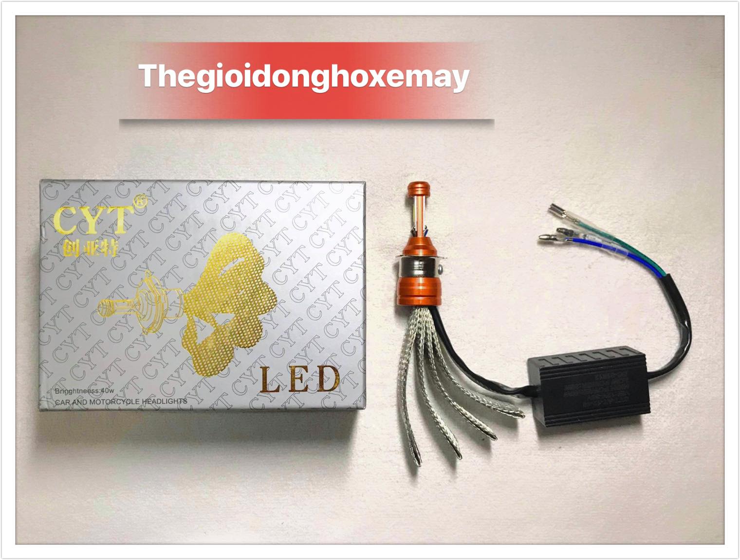 Đèn Pha Led CYT - Chân T19 - 2 Tim