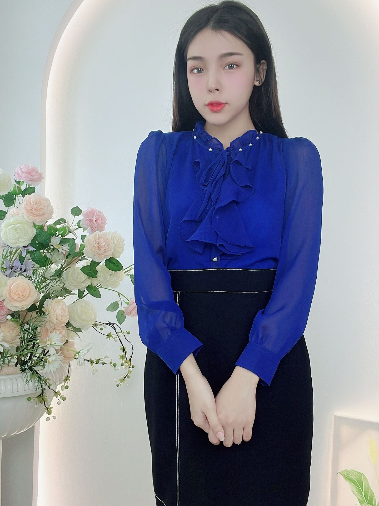 [ẢNH VÀ VIDEO TỰ CHỤP] ÁO KIỂU CÔNG SỞ TRẺ TRUNG THANH LỊCH