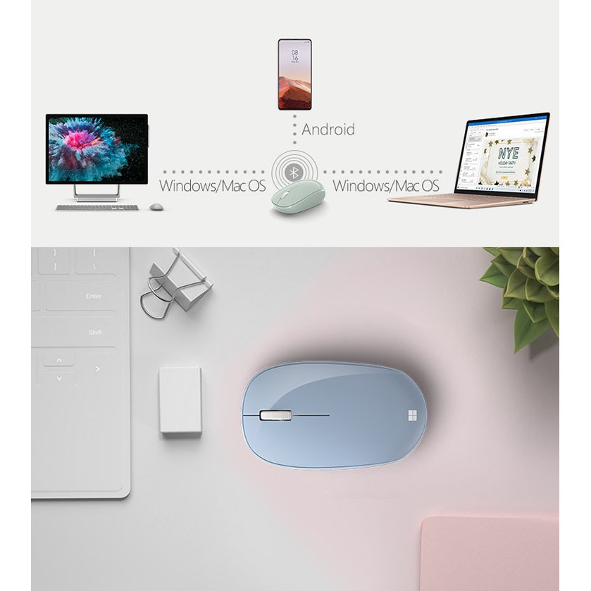 Chuột Microsoft bluetooth không dây Macbook, Laptop, Surface-4 Màu-
