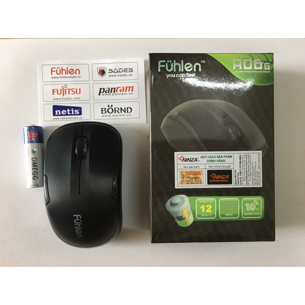 chuột không dây Fuhlen A06