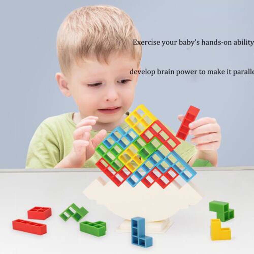 [On Sale] HOT Tetra Tower Game Stacking Blocks Balance Puzzle Assembly Bricks gift