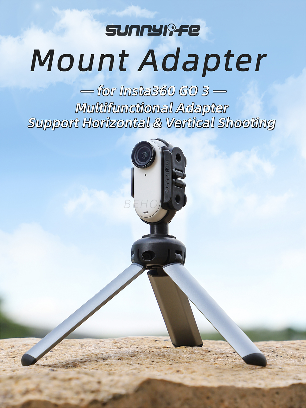 Mount Expansion cket For Insta360 GO 3 Camera Adapter Extension Quick Release Action Camera Accessories