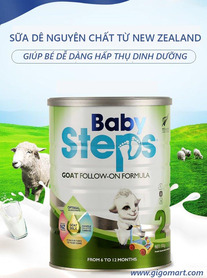 Sữa Baby Steps Số 2 Date Tháng 5/2022