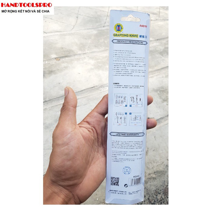 Dao ghép cây cán gỗ A0019-G C-MART