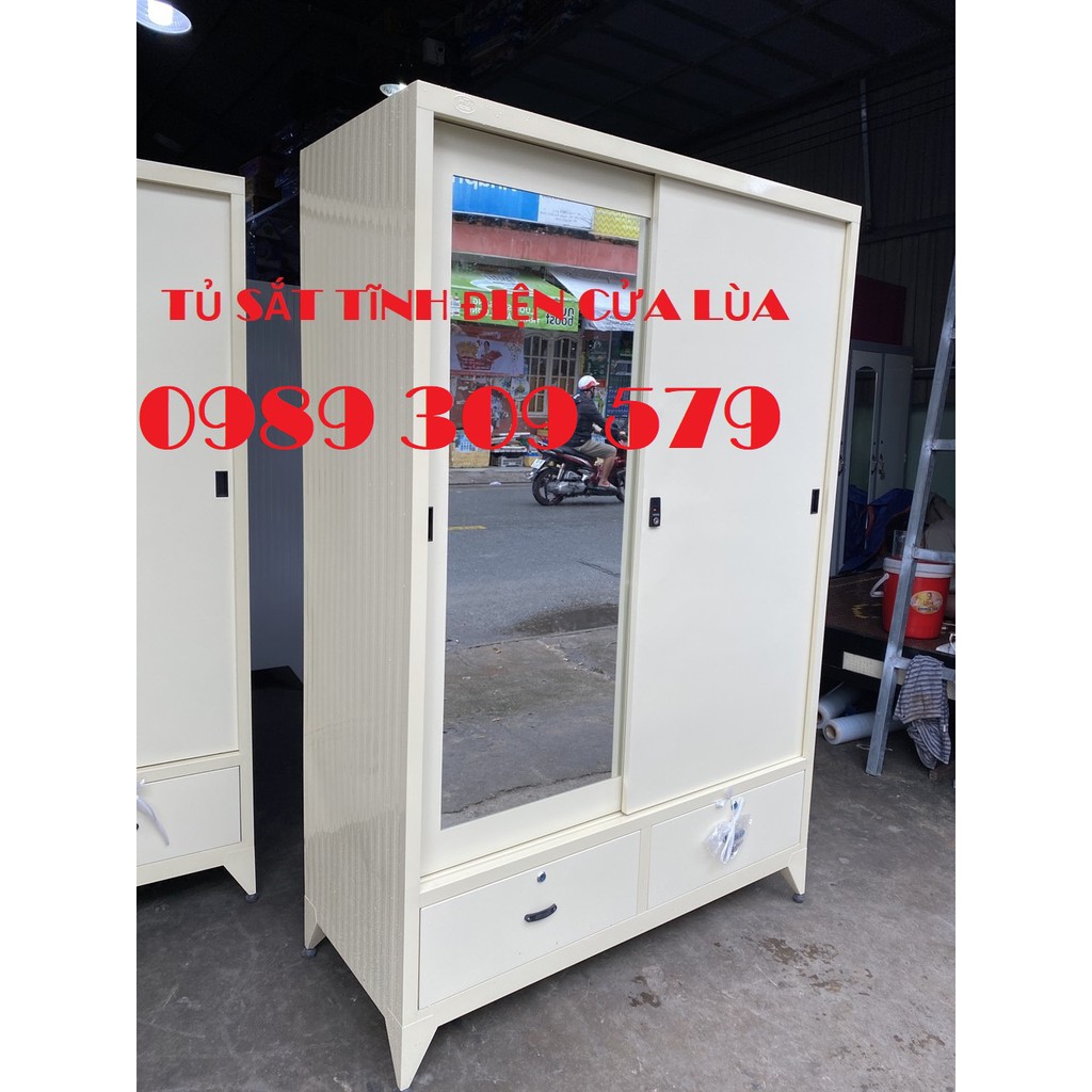 TỦ ÁO QUẦN CỬA LÙA TĨNH ĐIỆN - SẮT DÀY CAO CẤP HCM