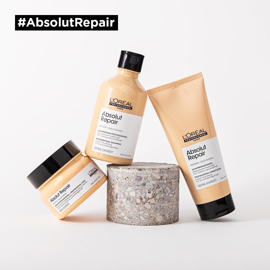 KEM HẤP L'OREAL ABSOLUT REPAIR CHĂM SÓC TÓC HƯ TỔN 250ML - 500ml