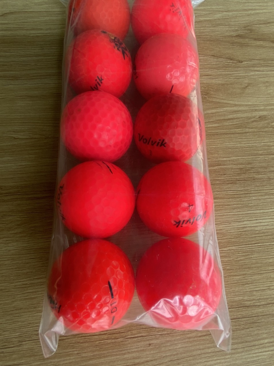 Bóng golf màu chọn lọc - vàng cam đỏ và màu ngẫu nhiên - combo 10 bóng