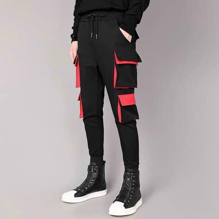 Quần jogger vải kaki co giãn xịn khóa zip túi hộp cực chất