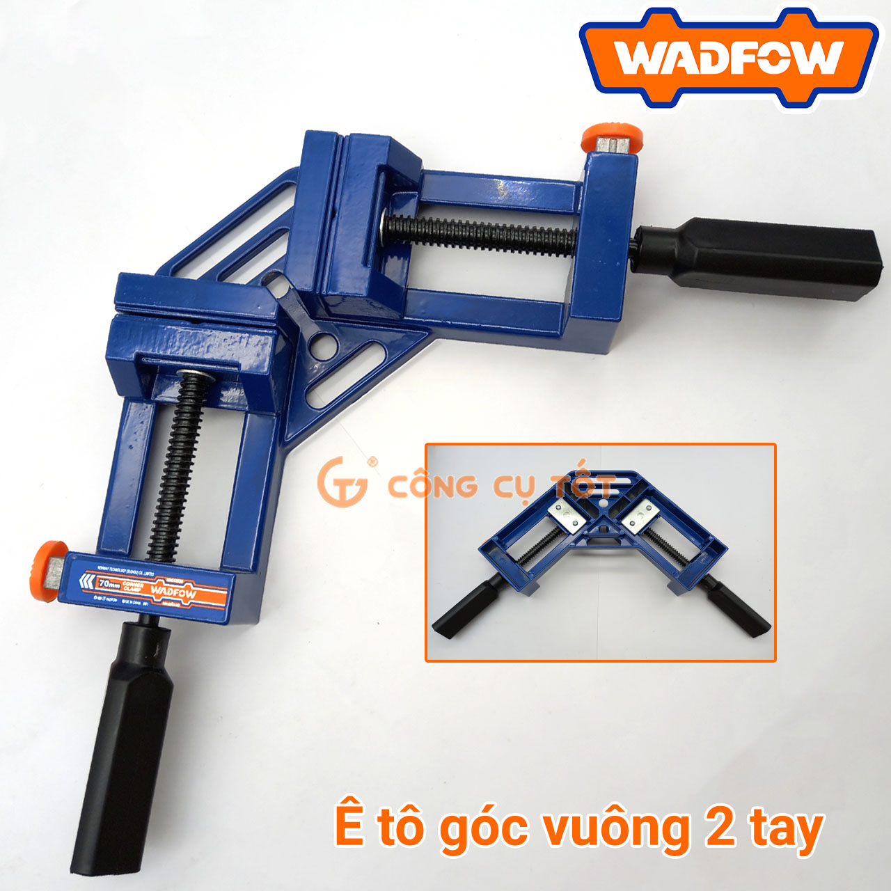 Eto kẹp góc vuông - vam góc vuông 2 tay cầm