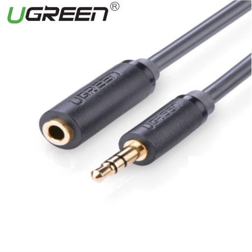 Dây cáp nối dài loa 1m ugreen 10782 - cáp nối dài audio 3.5mm
