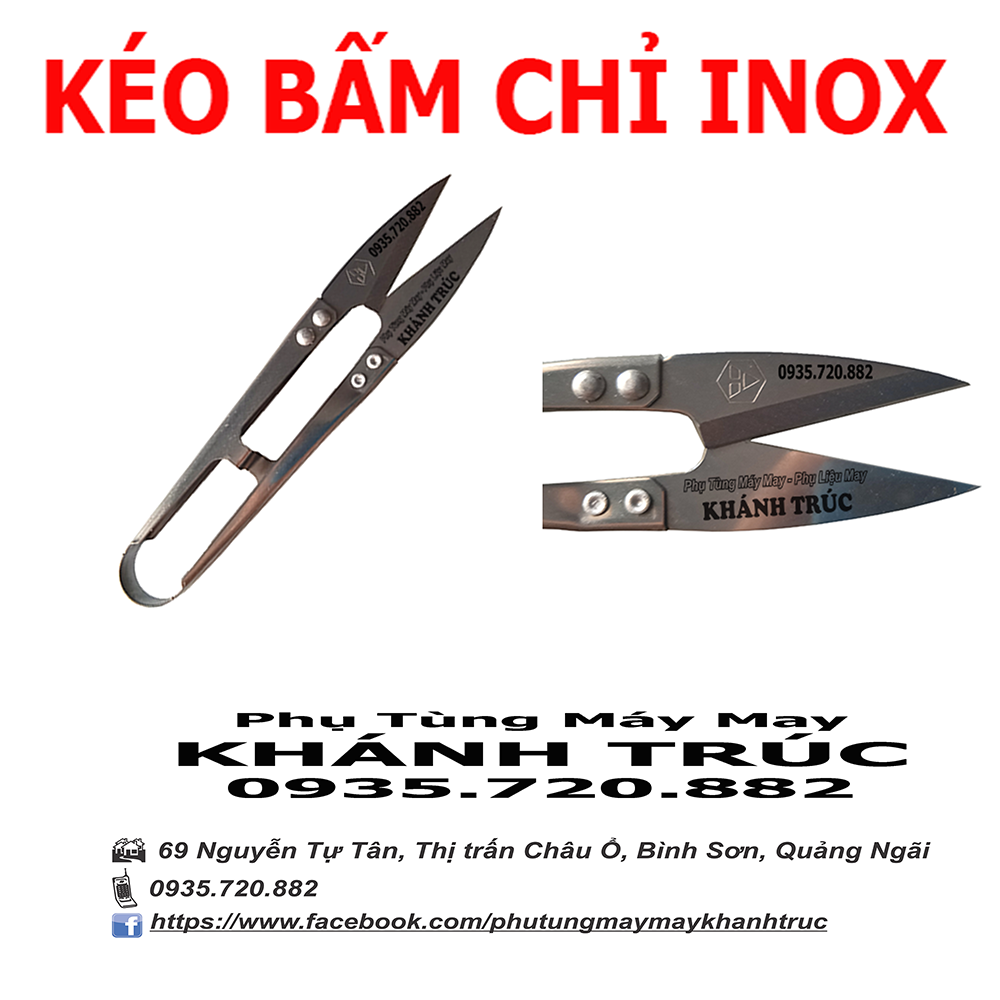 Kéo INOX bấm chỉ dùng cho ngành may