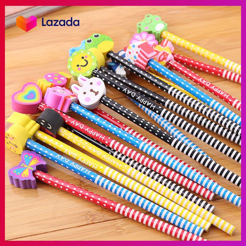 [HCM]Set 2 Bút chì Thập tam bảo - Đầu gôm CUTE anime - KAShop