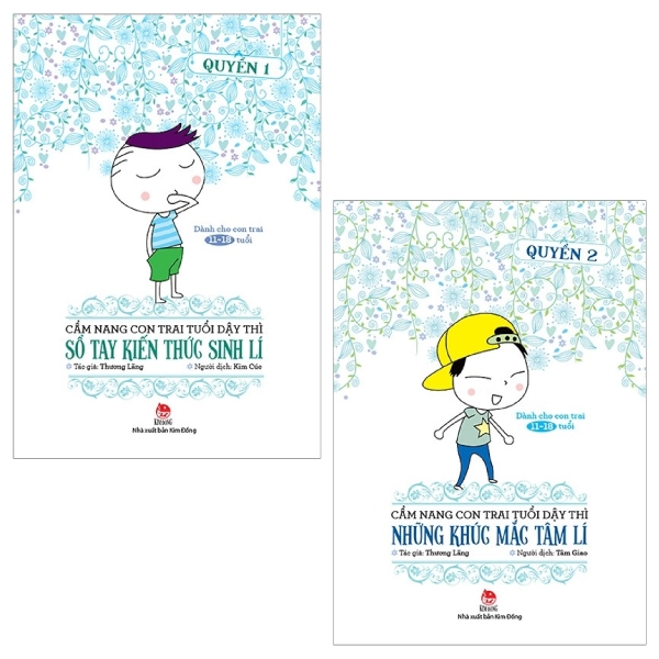 Fahasa - combo sách hay cẩm nang con trai tuổi dậy thì - quyển 1 và 2