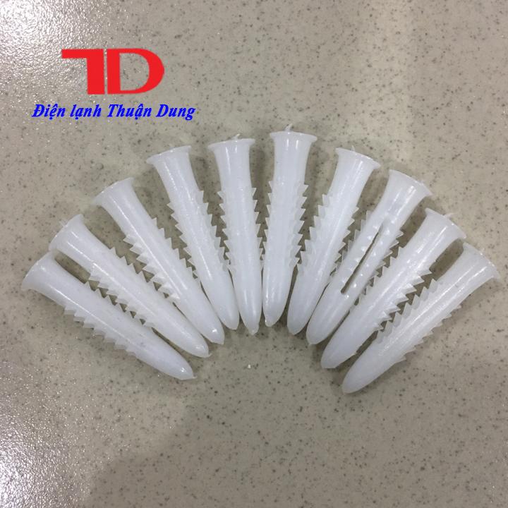 Tắc kê nhựa đặc ruột 4 phân dùng cho mũi 8, 6 - Điện Lạnh Thuận Dung