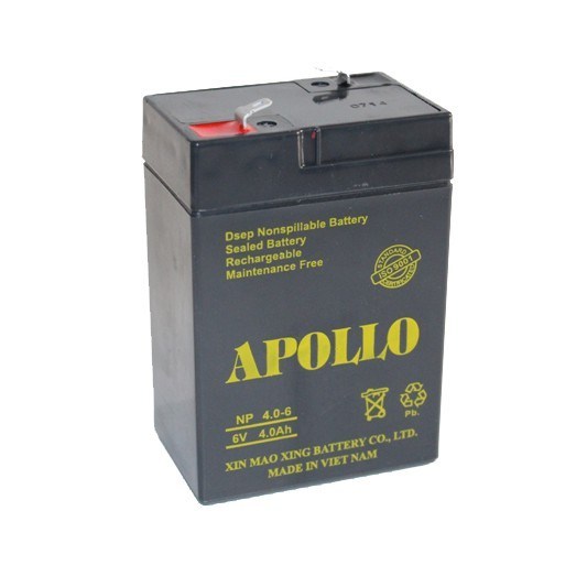 Bình Acquy khô Apollo 6V 4Ah