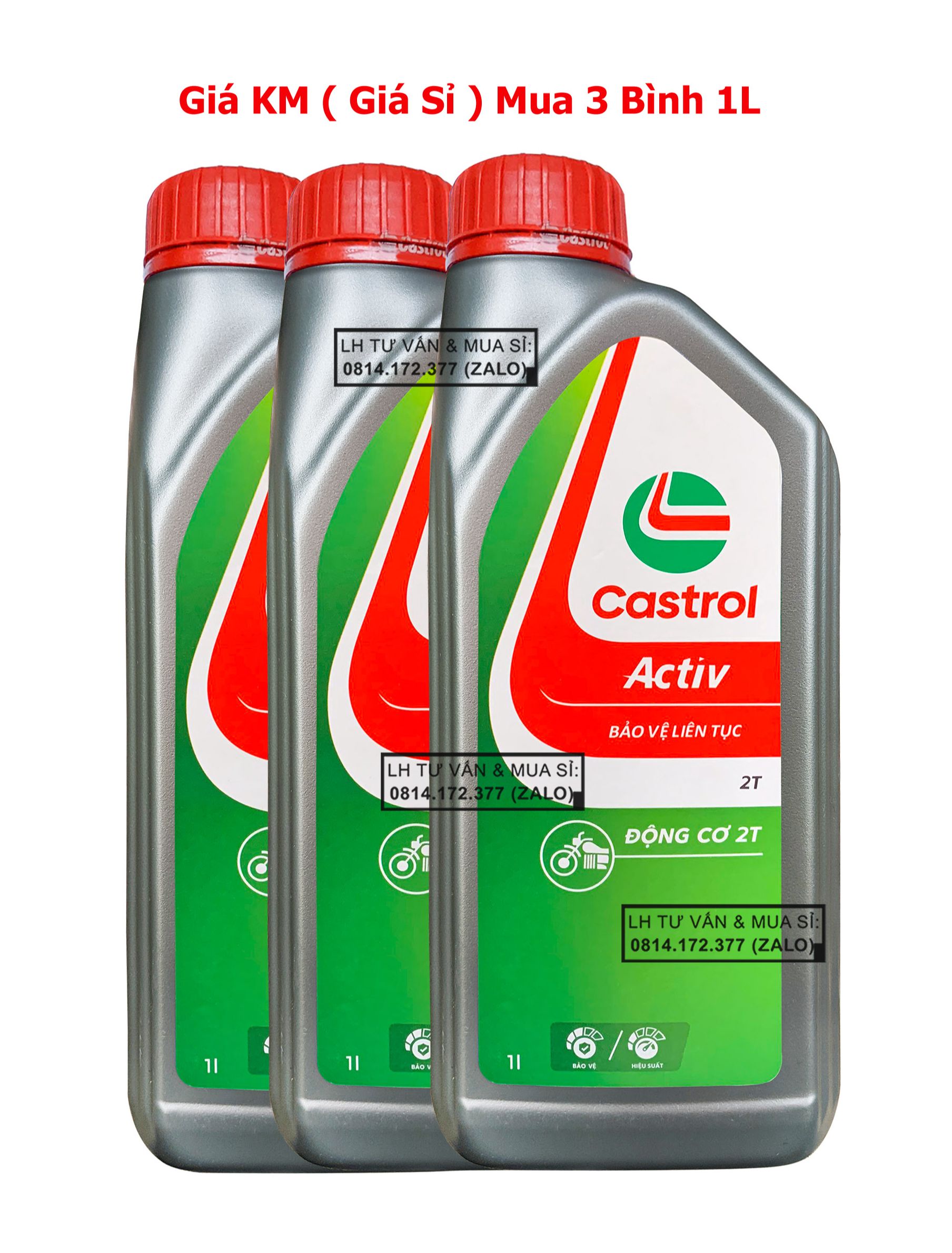 Dầu nhớt 2 thì Castrol Activ 2T 1.000ml ( 1L) – Có bán sỉ nhiều chai