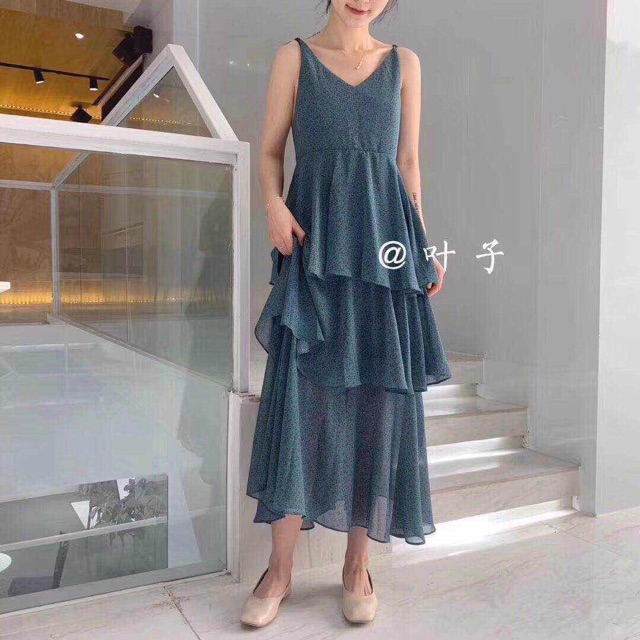 Váy maxi 2 dây - hàng Quảng Châu