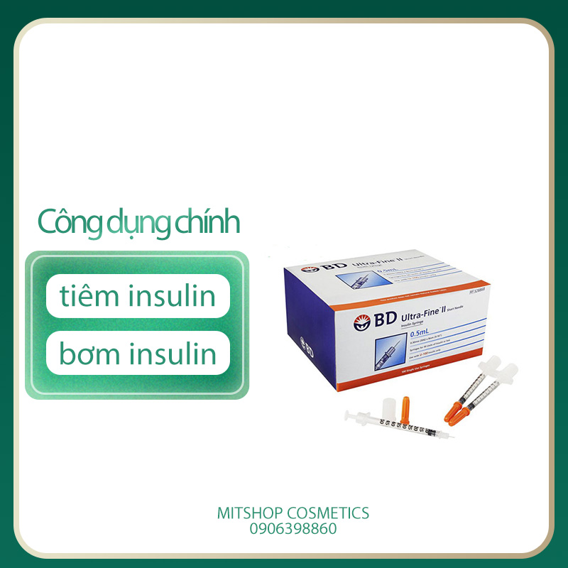 [HCM]Kim tiêm tiểu đường Insulin BD 05mlcc x 30G hộp 100 cây