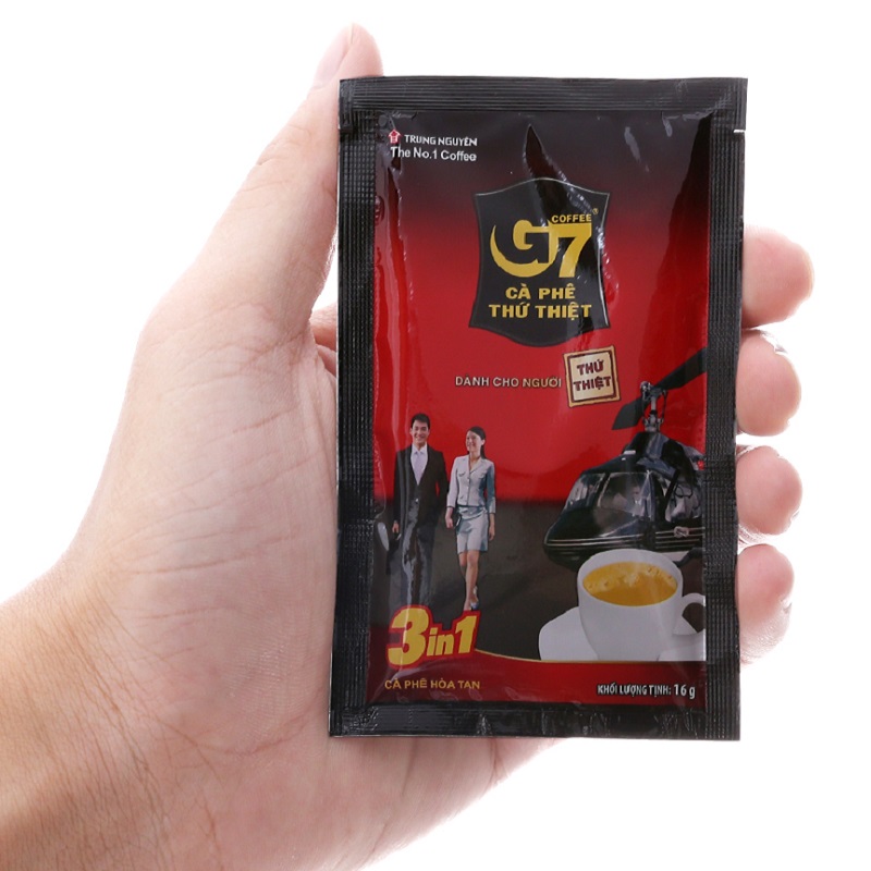 (Combo 10 Gói Lẻ) Cà phê sữa G7 - 3in1 - Trung Nguyên(16gam/Gói)