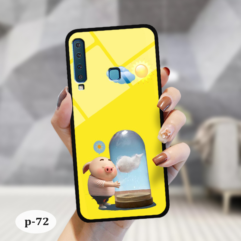 Ốp lưng kính 3d cute samsung a9 2018