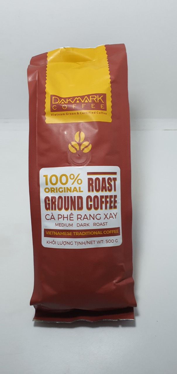 Cà phê rang xay nguyên chất Honey Robusta DakMark - 500g