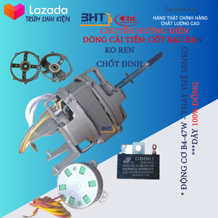 Moter B4 - 47W / 220V Thay Thế Quạt Senko - Asia