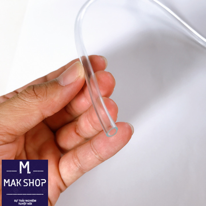 3m dây, ống oxy 4ly(Lổ 4ly) Trắng, Đen lựa chọn, cho hồ cá cảnh, hồ thủy sinh