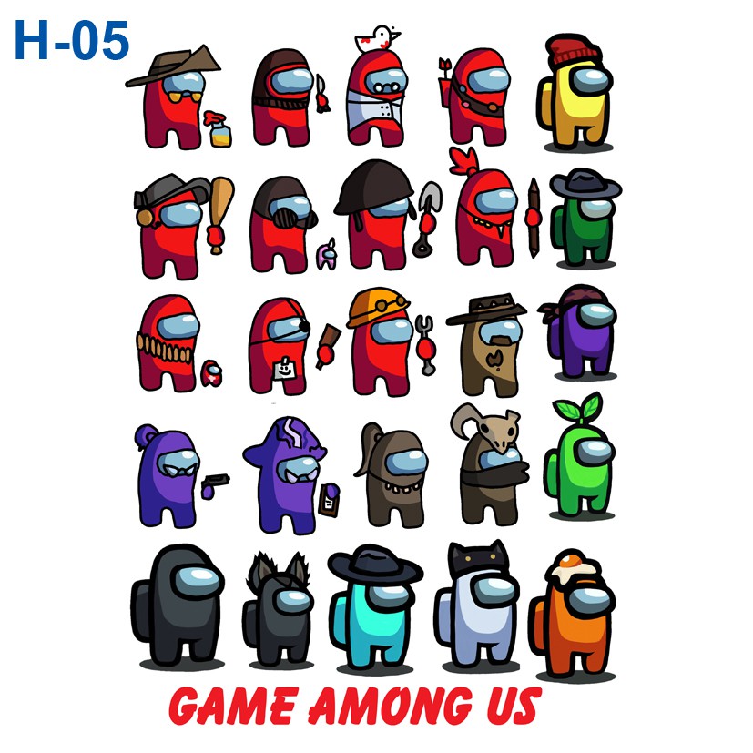 Sticker/ Hình dán Game Among Us ( Nhiều mẫu)