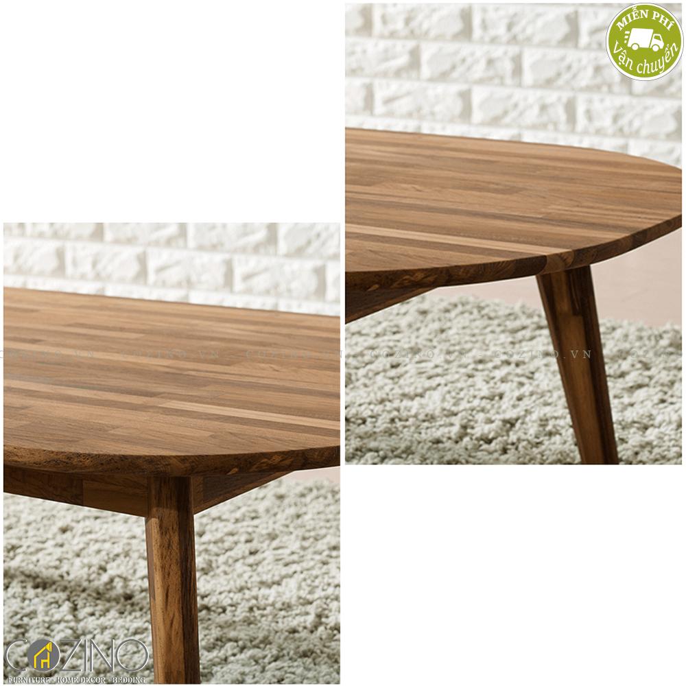 Bàn sofa Begonia gỗ cao su