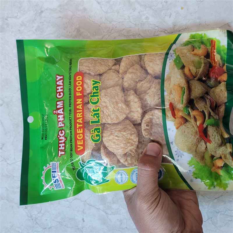 Túi 100gr Gà lát chay thực phẩm chay từ đậu nành