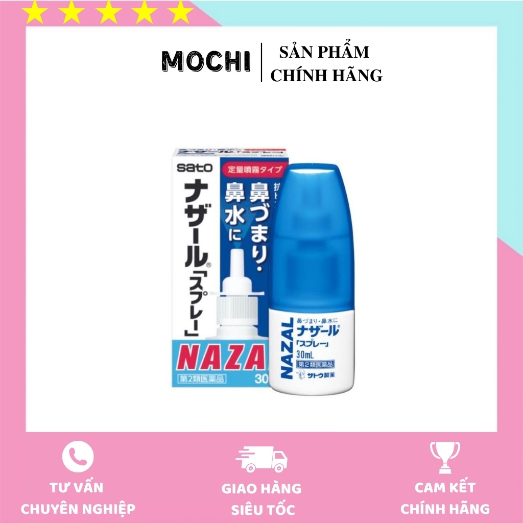 Xịt Ngạt Mũi, Sổ Mũi Nazal 30 ml Nhật Bản