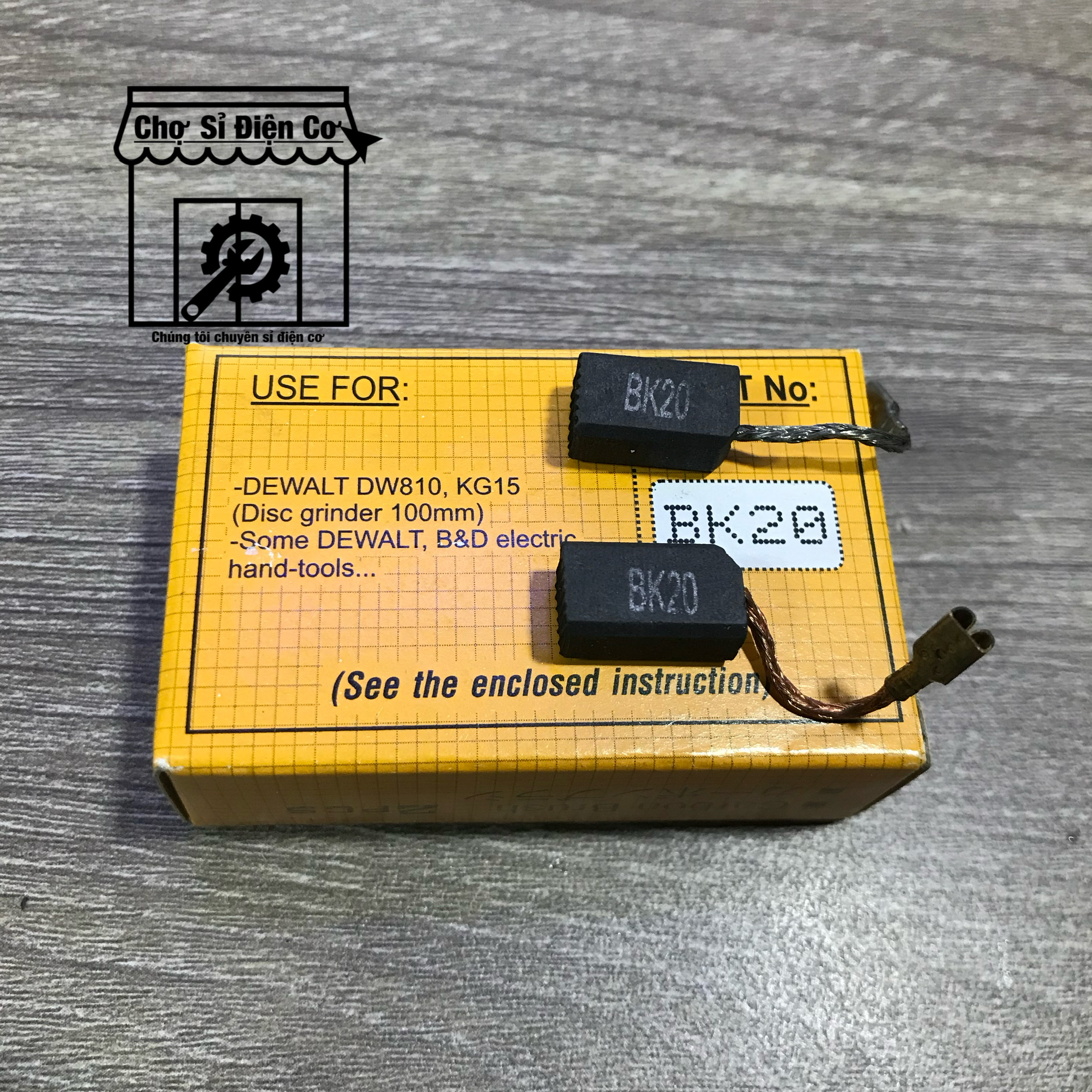 Chổi than nb bk20 6x8 dùng cho máy mài dewalt dw810 kg15 hàng tốt